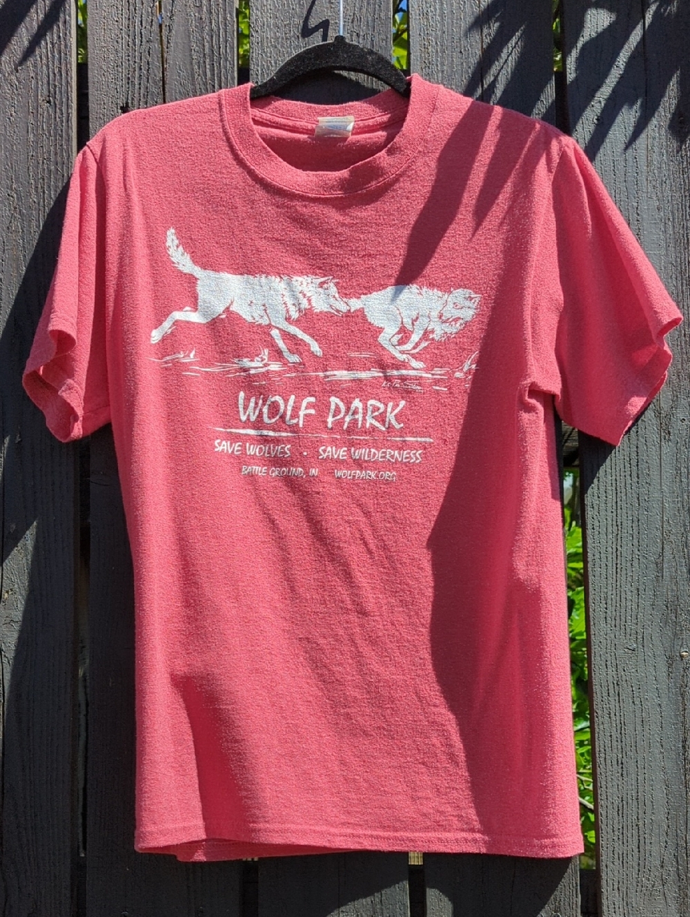 Wolf Enthusiast, Wildlife Lover, Red Shortsleeve T-Shirt, S